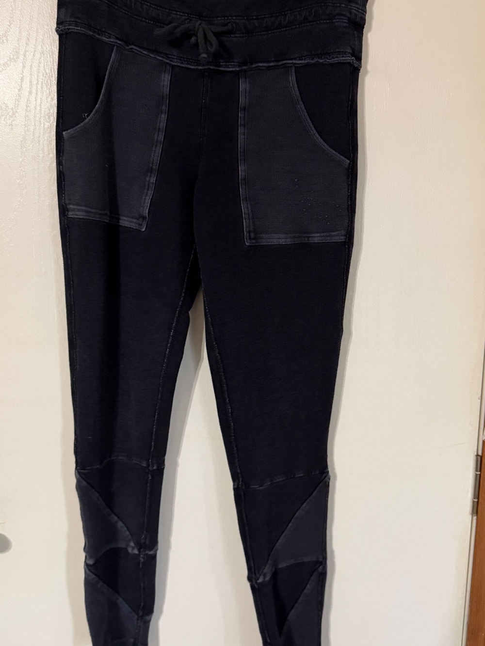 Free People Black Panel Pocket Leggings